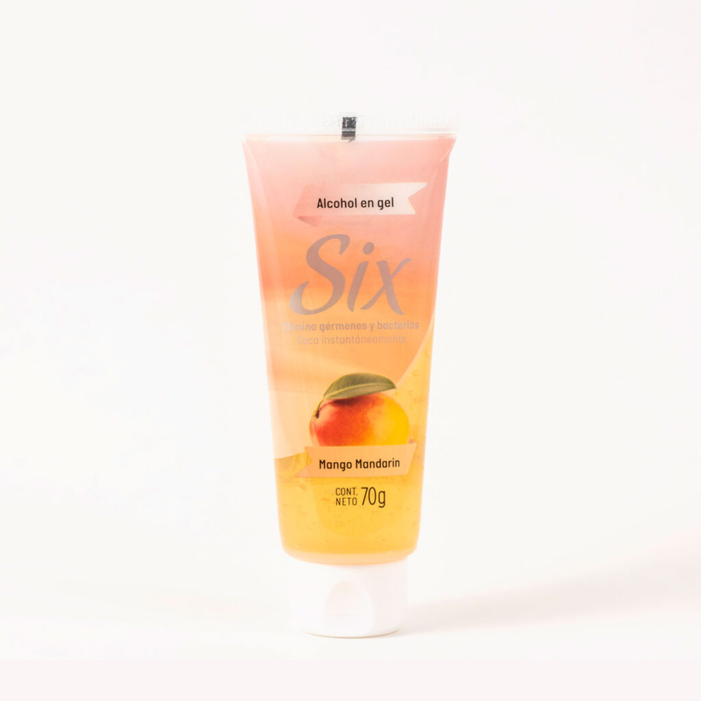Alcohol en gel pomo 80g – Coco – SIX Cosmética